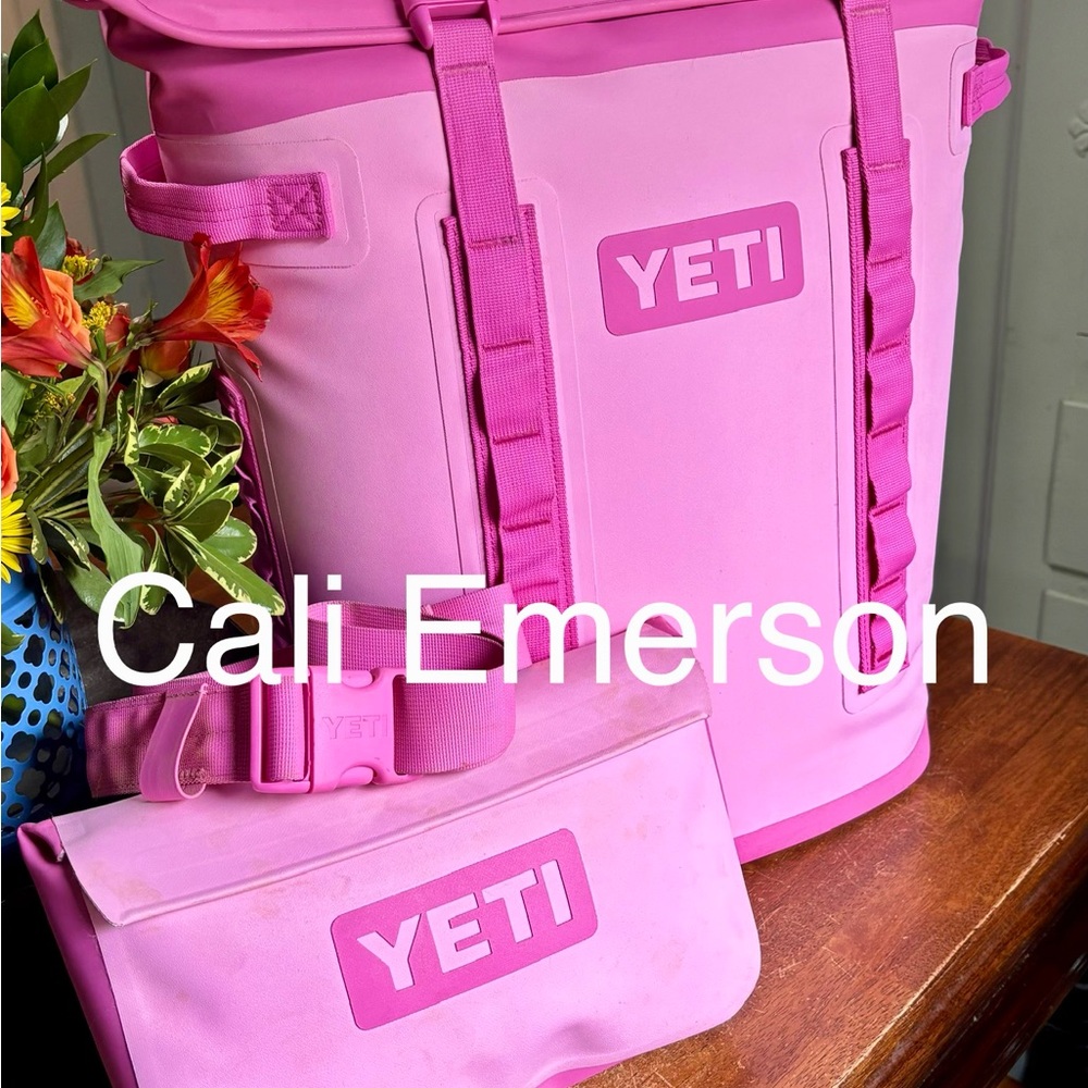 Power PINK YETI Backpack with matching 3L sidekick